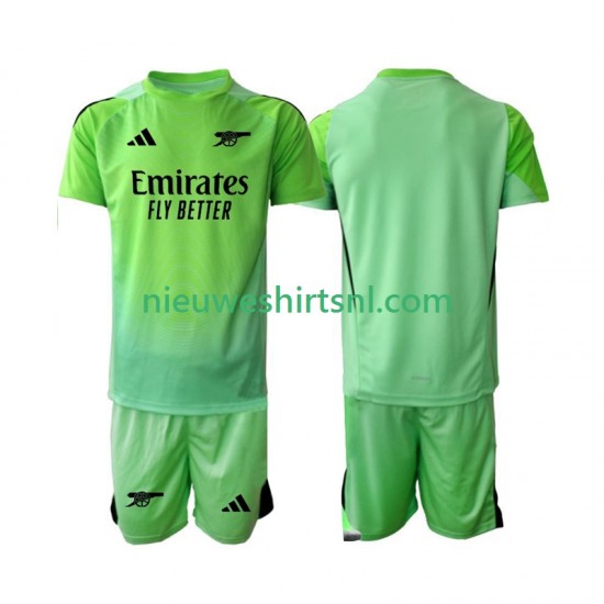 Arsenal Kind Shirt met Bedrukking Doelman Uit 2025-2026 Korte Mouw