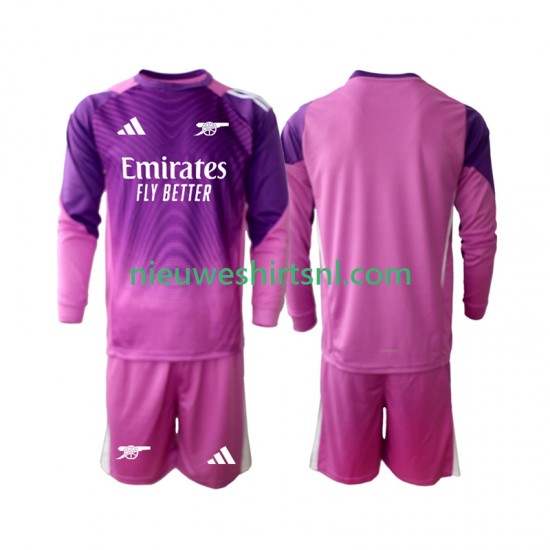 Arsenal Kind Shirt met Bedrukking Doelman Derde 2025-2026 Lange Mouw