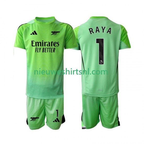 Arsenal Kind Shirt met Bedrukking Doelman Raya 1 Uit 2025-2026 Korte Mouw