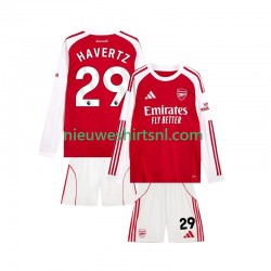 Arsenal Kind Shirt met Bedrukking Kai Havertz 29 Thuis 2025-2026 Lange Mouw