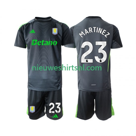 Aston Villa Kind Shirt met Bedrukking Doelman Emiliano Martinez 23 Thuis 2025-2026 Korte Mouw
