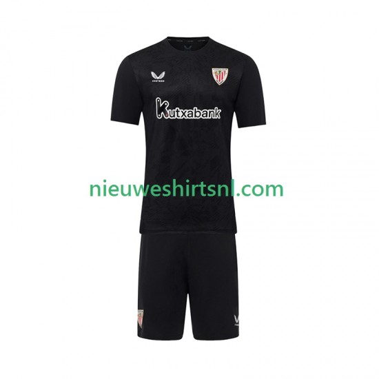 Athletic Bilbao Kind Shirt met Bedrukking Doelman Thuis 2025-2026 Korte Mouw