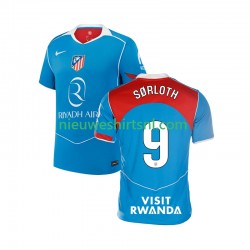 Atlético Madrid Heren Shirt met Bedrukking Alexander Sorloth 9 Derde 2025-2026 Korte Mouw