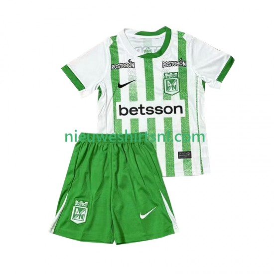 Kind Shirt met Bedrukking Atletico Nacional Thuis 2025 Korte Mouw