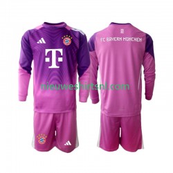 FC Bayern München Kind Shirt met Bedrukking Doelman Vierde 2025-2026 Lange Mouw
