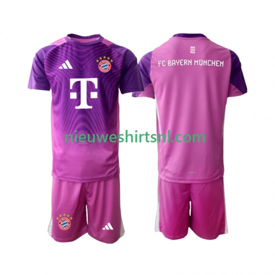 FC Bayern München Kind Shirt met Bedrukking Doelman Vierde 2025-2026 Korte Mouw