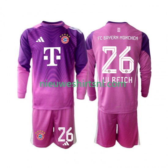FC Bayern München Kind Shirt met Bedrukking Doelman Sven Ulreich 26 Vierde 2025-2026 Lange Mouw