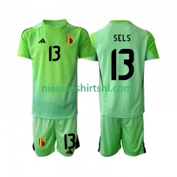 België Kind Shirt met Bedrukking Doelman Matz Sels 13 Thuis 2025 Korte Mouw