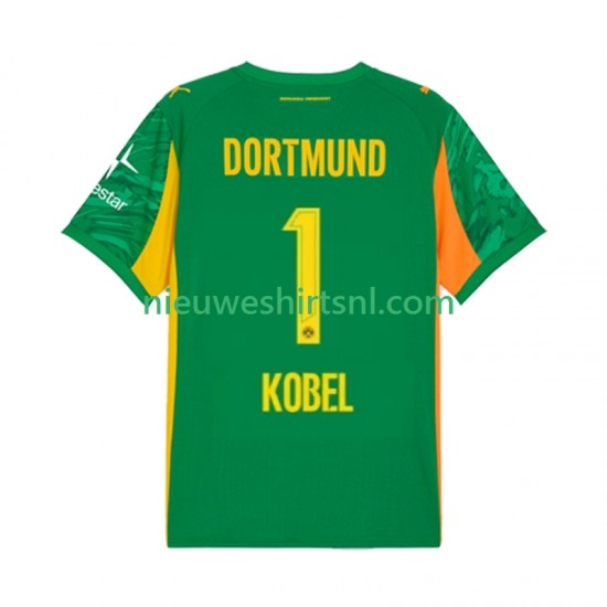 Borussia Dortmund Heren Shirt met Bedrukking Doelman Gregor Kobel 1 Thuis 2025-2026 Korte Mouw