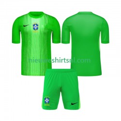 Brazilië Kind Shirt met Bedrukking Doelman Thuis 2026 Korte Mouw