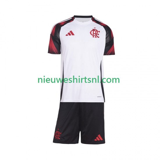 CR Flamengo Kind Shirt met Bedrukking Uit 2025-2026 Korte Mouw