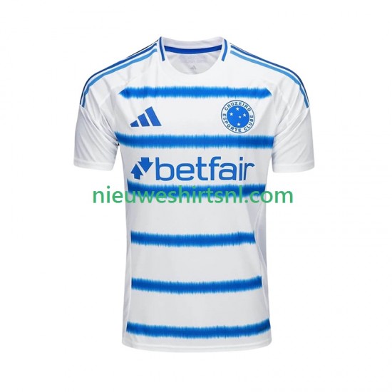 Cruzeiro Heren Shirt met Bedrukking Uit 2025-2026 Korte Mouw