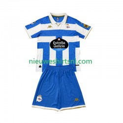 Kind Shirt met Bedrukking Deportivo La Coruna Thuis 2025-2026 Korte Mouw