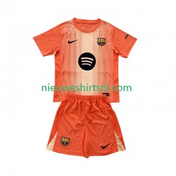 FC Barcelona Kind Shirt met Bedrukking Doelman Vierde 2025-2026 Korte Mouw