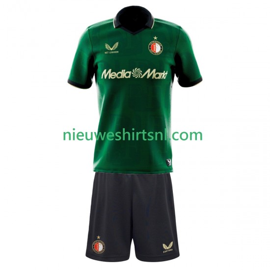 Feyenoord Rotterdam Kind Shirt met Bedrukking Vierde 2025-2026 Korte Mouw