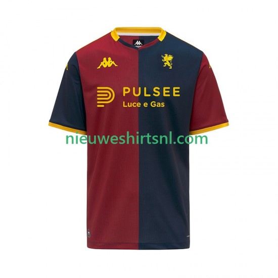 Genoa Heren Shirt met Bedrukking Thuis 2025-2026 Korte Mouw