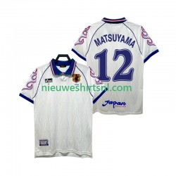 Japan Heren Shirt met Bedrukking MATSUYAMA 12 1998 Retro Uit Korte Mouw
