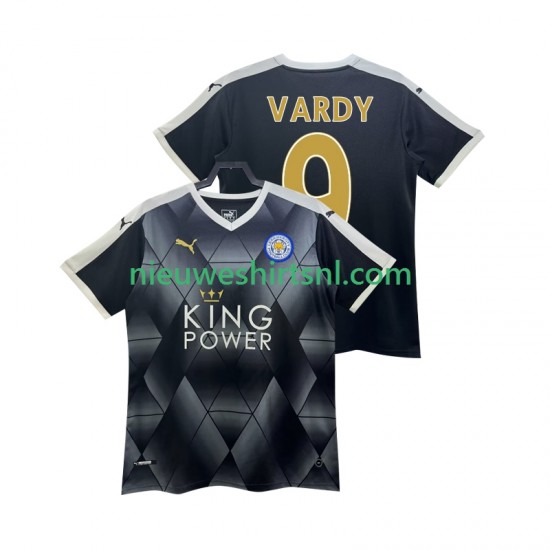 Leicester City Heren Shirt met Bedrukking VARDY 9 2014 2015 Retro Uit Korte Mouw