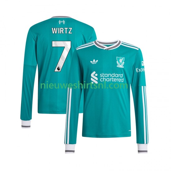Liverpool Heren Shirt met Bedrukking Florian Wirtz 7 Derde 2025-2026 Lange Mouw