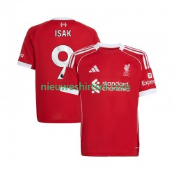 Liverpool Heren Shirt met Bedrukking ISAK 9 Thuis 2025-2026 Korte Mouw