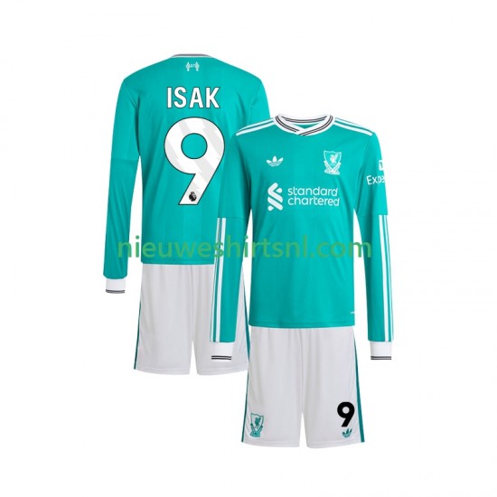 Liverpool Kind Shirt met Bedrukking ISAK 9 Derde 2025-2026 Lange Mouw