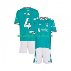Liverpool Kind Shirt met Bedrukking Virgil van Dijk 4 Derde 2025-2026 Korte Mouw