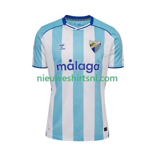 Málaga CF Heren Shirt met Bedrukking Thuis 2025-2026 Korte Mouw