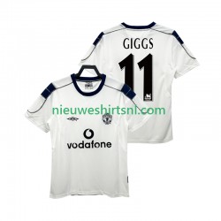 Manchester United Heren Shirt met Bedrukking GIGGS 11 2000 2001 Retro Uit Korte Mouw