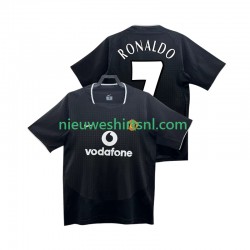 Manchester United Heren Shirt met Bedrukking RONALDO 7 Retro Uit 2004 2002 Korte Mouw