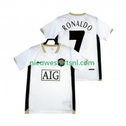Manchester United Heren Shirt met Bedrukking RONALDO 7 -2007 Retro Uit 2006 Korte Mouw