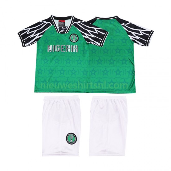 Nigeria Kind Shirt met Bedrukking 1995 Retro Thuis Korte Mouw