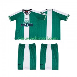 Nigeria Kind Shirt met Bedrukking 1996 Retro Thuis Korte Mouw