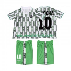 Nigeria Kind Shirt met Bedrukking OKOCHA 10 Retro Uit 1994 Korte Mouw