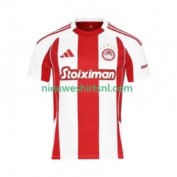 Olympiacos Heren Shirt met Bedrukking Thuis 2025-2026 Korte Mouw