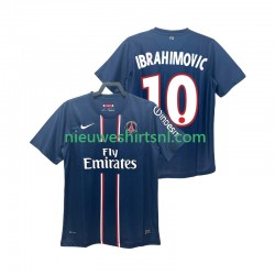 Paris Saint-Germain Heren Shirt met Bedrukking Ibrahimović 10 2012 2013 Retro Thuis Korte Mouw