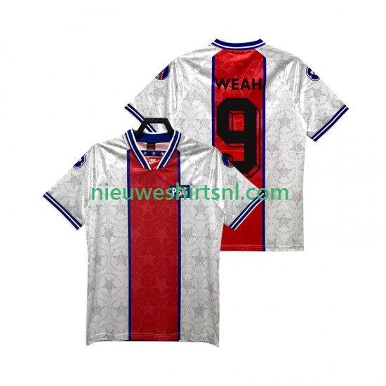 Paris Saint-Germain Heren Shirt met Bedrukking WEAH 9 1995 Retro Uit 1994 Korte Mouw
