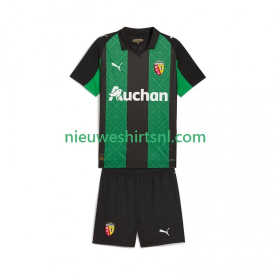 RC Lens Kind Shirt met Bedrukking Uit 2025-2026 Korte Mouw