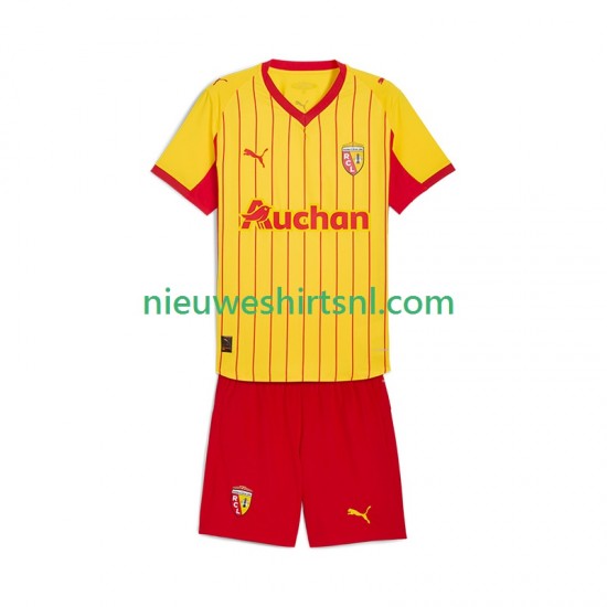 RC Lens Kind Shirt met Bedrukking Thuis 2025-2026 Korte Mouw