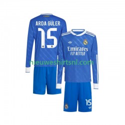 Real Madrid Kind Shirt met Bedrukking Arda Guler 15 Derde 2025-2026 Lange Mouw