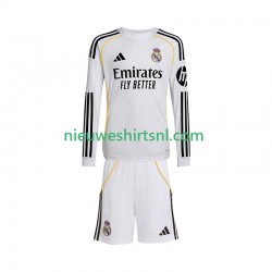 Real Madrid Kind Shirt met Bedrukking Thuis 2025-2026 Lange Mouw