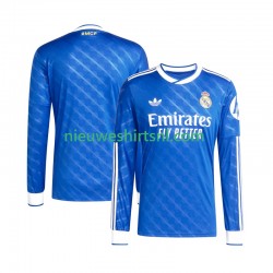 Real Madrid Heren Shirt met Bedrukking Derde 2025-2026 Lange Mouw