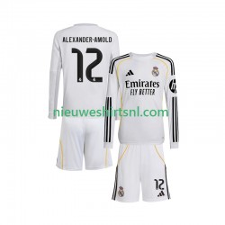 Real Madrid Kind Shirt met Bedrukking Trent Alexander-Arnold 12 Thuis 2025-2026 Lange Mouw