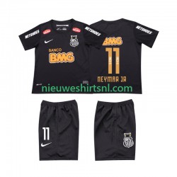 Kind Shirt met Bedrukking Santos NEYMAR JR 11 Classic 2012 2013 Retro Uit Korte Mouw