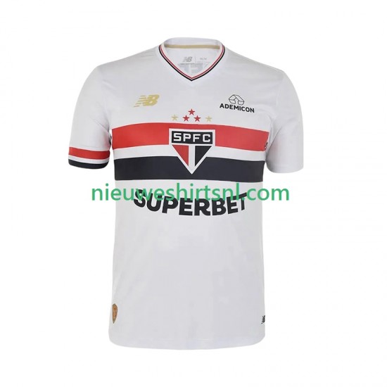 São Paulo Heren Shirt met Bedrukking Thuis 2025-2026 Korte Mouw