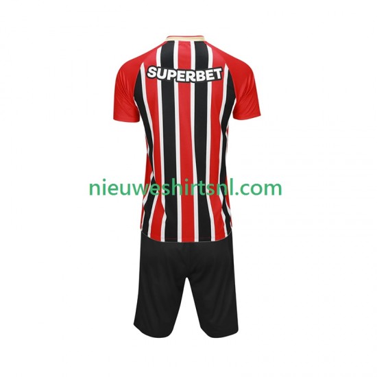 São Paulo Kind Shirt met Bedrukking Uit 2025-2026 Korte Mouw