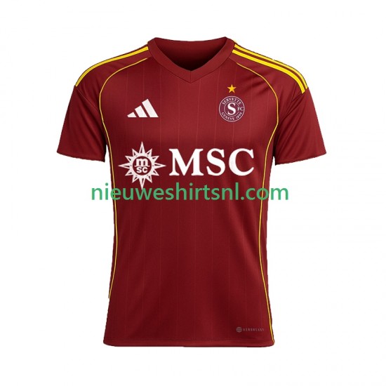 Heren Shirt met Bedrukking Servette FC Thuis 2025-2026 Korte Mouw