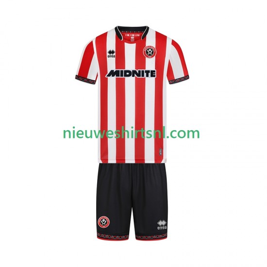 Sheffield United Kind Shirt met Bedrukking Thuis 2025-2026 Korte Mouw