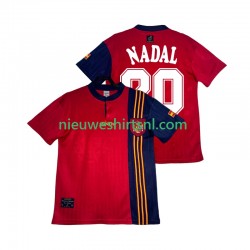 Spanje Heren Shirt met Bedrukking NADAL 20 1996 Retro Thuis Korte Mouw