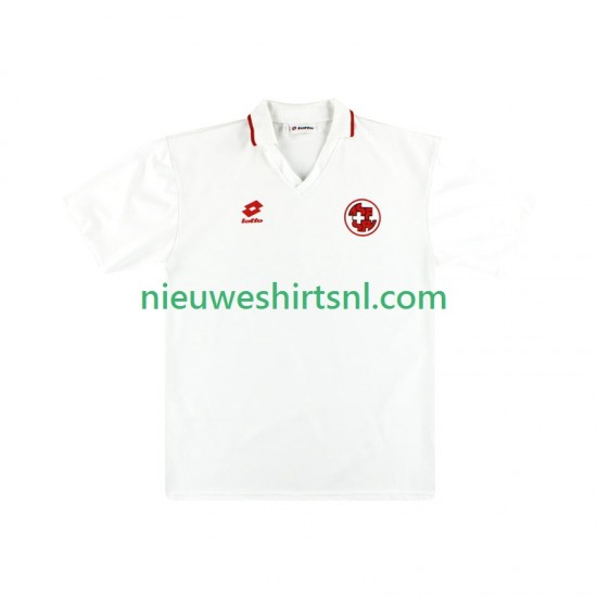Zwitserland Heren Shirt met Bedrukking Retro Uit 1994 Korte Mouw