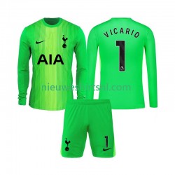 Tottenham Hotspur Kind Shirt met Bedrukking Doelman Guglielmo Vicario 1 Thuis 2025-2026 Lange Mouw
